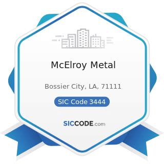 fabricated metal product manufacturing sic code|3444 sic code.